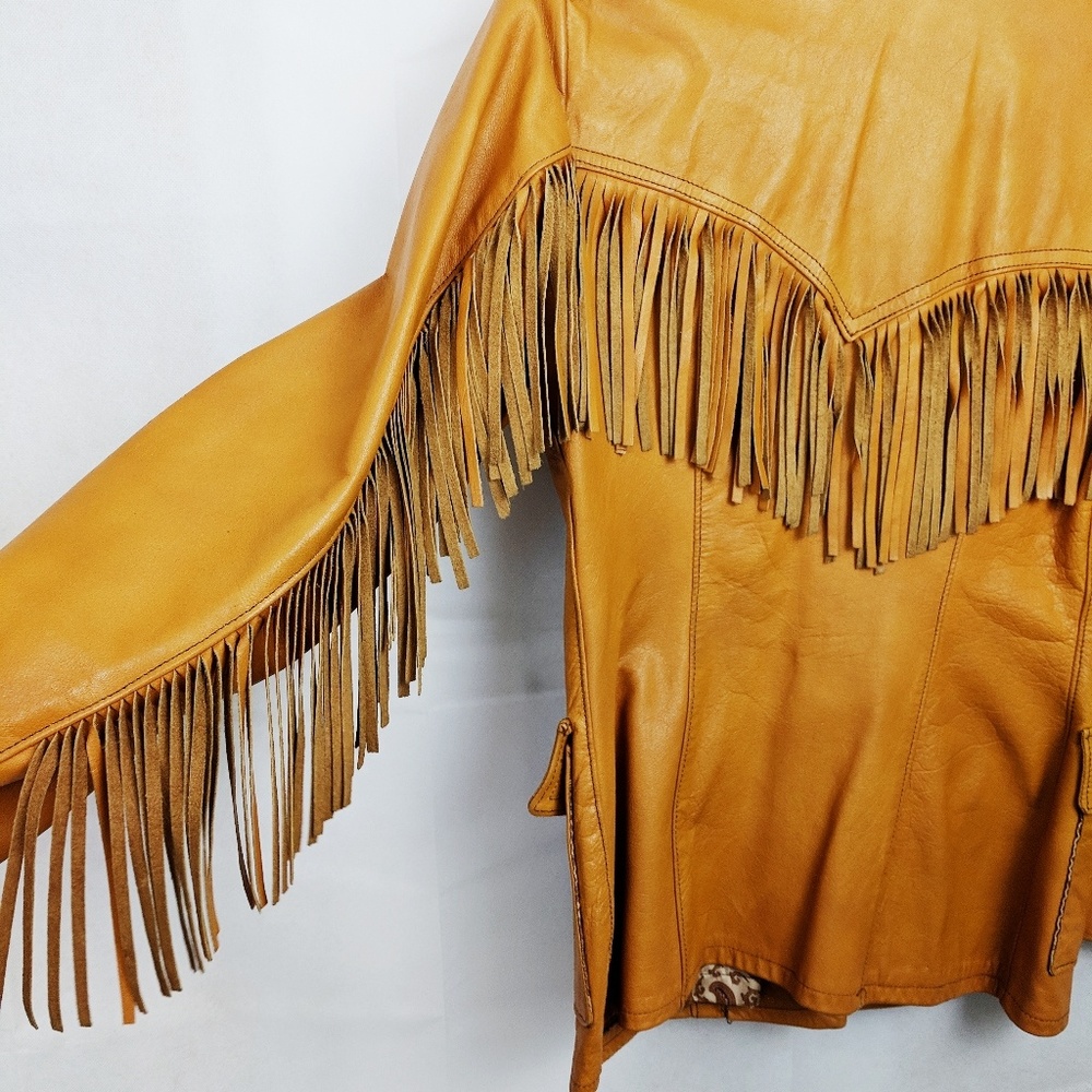 Vintage Scully Fringe County Western Leath…